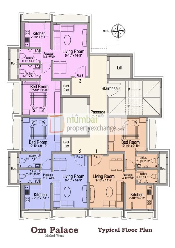 Om Palace, Malad West — floor plan 1