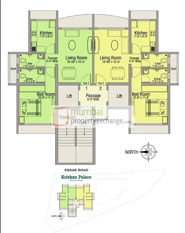 Krishna Palace, Borivali West — floor plan 1