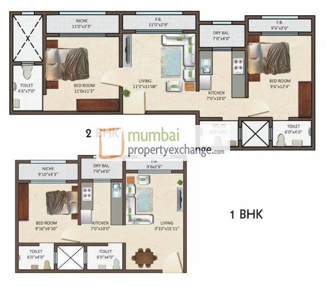Siddharth Enclave, Lower Parel — floor plan 1