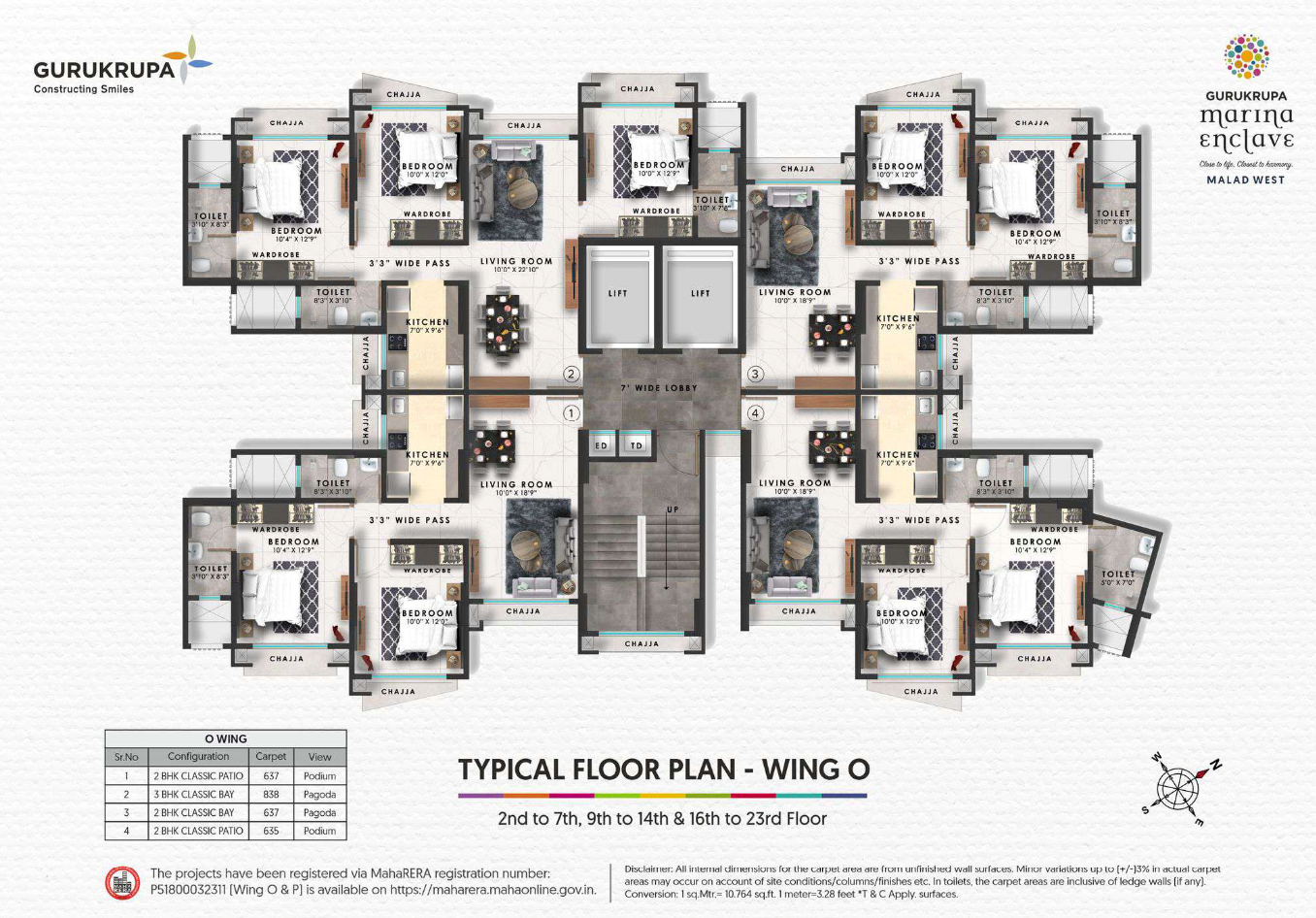 Marina Enclave Wing J,K,L Phase -I