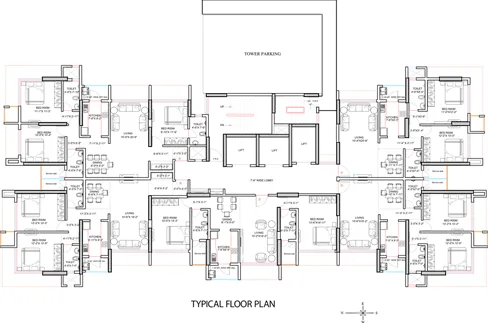 K Hemani Login, Kandivali West — floor plan 1