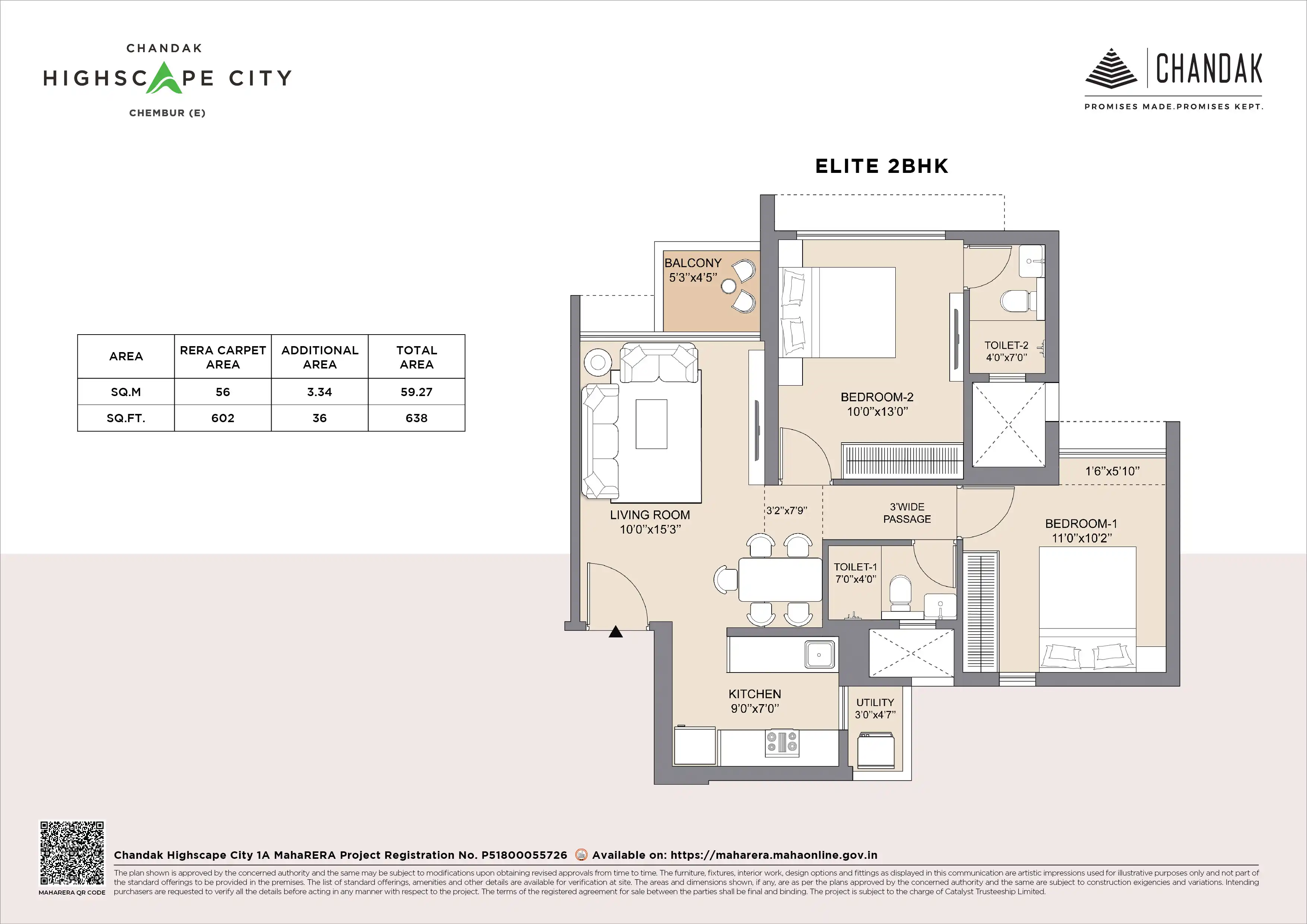 Highscape City, Chembur — floor plan 1