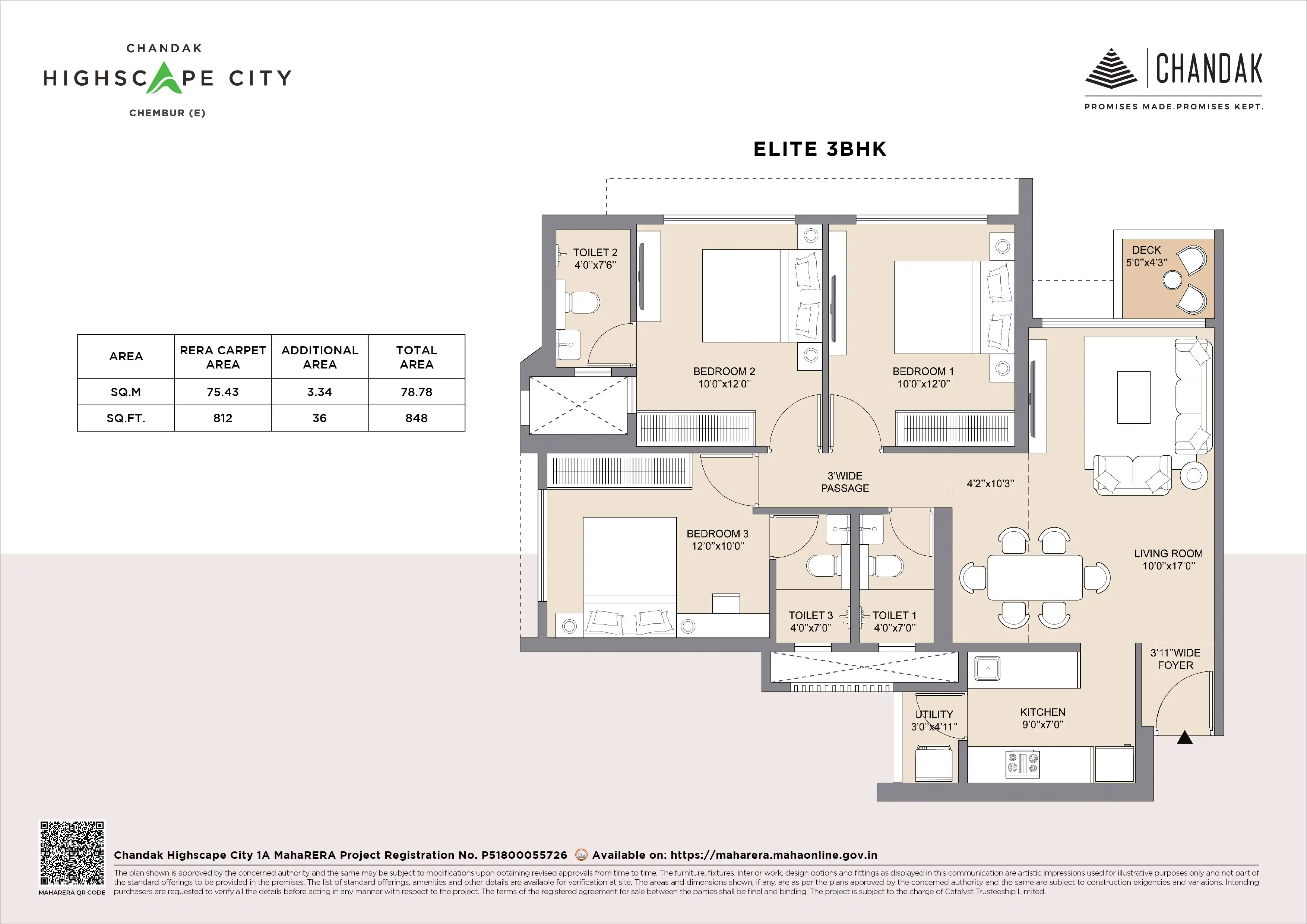 Highscape City, Chembur — floor plan 3