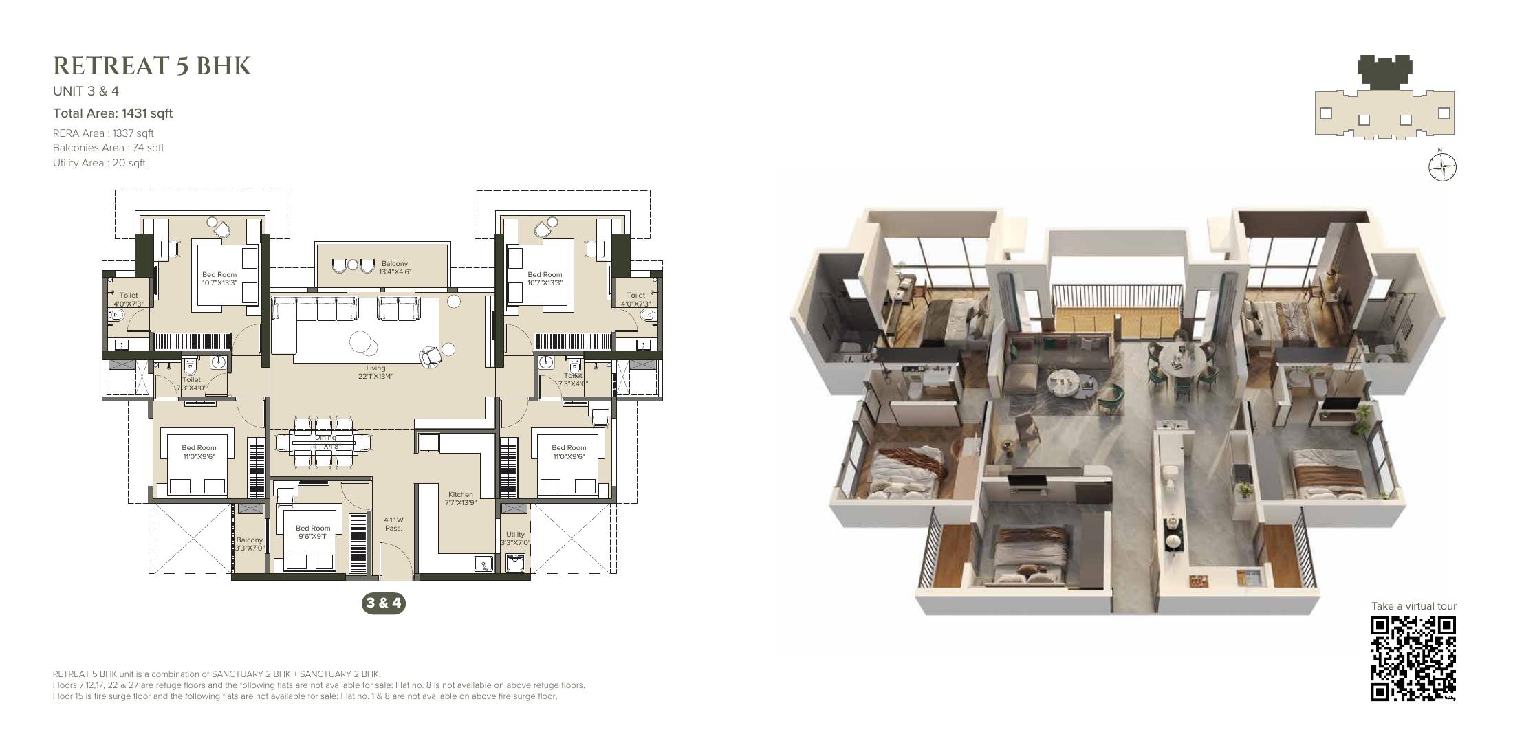 Marathon Nexzone Phase 3_S6 Wing A, Palaspe Phata — floor plan 6