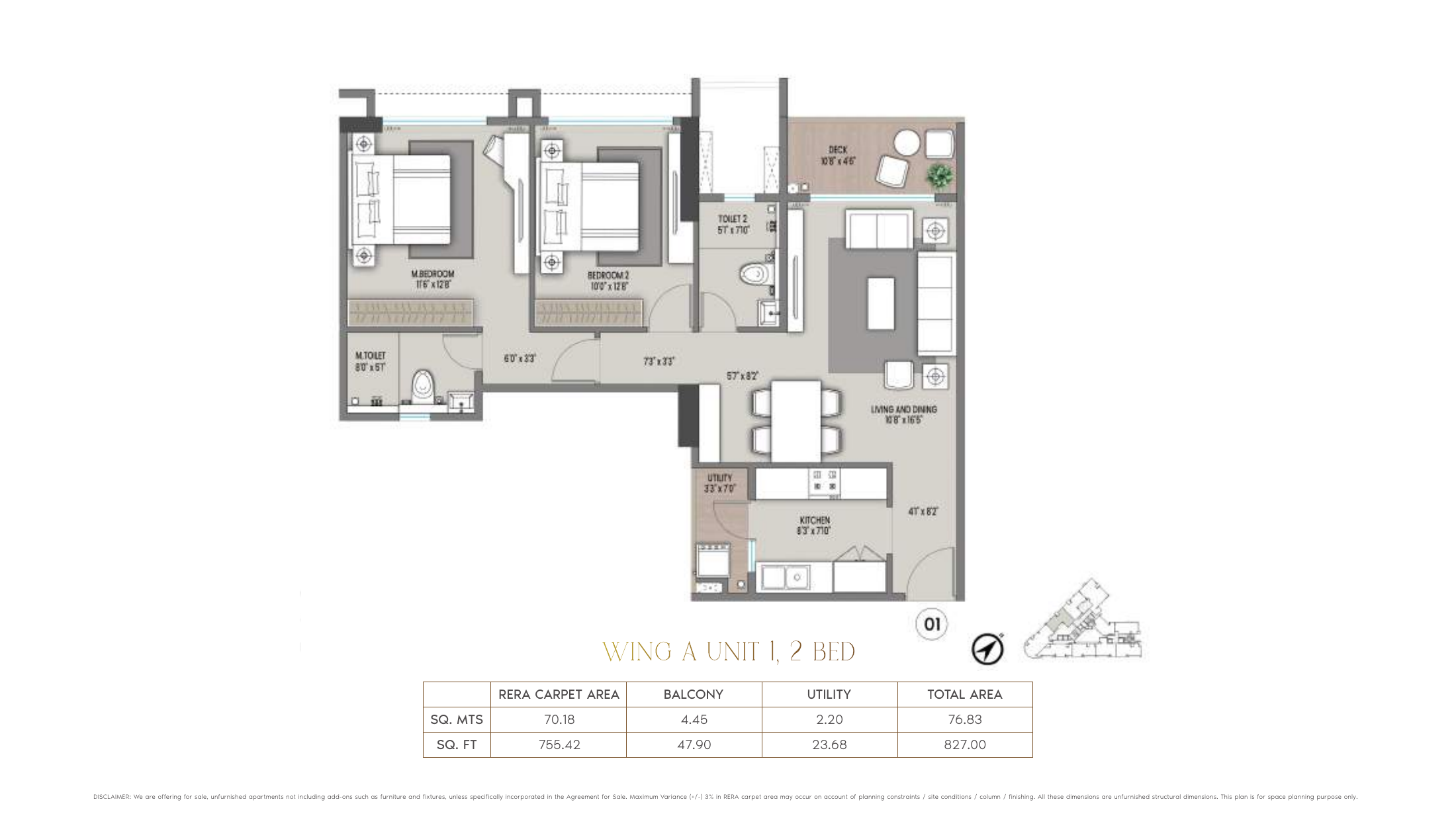 Nine Arcs, Santacruz East — floor plan 1