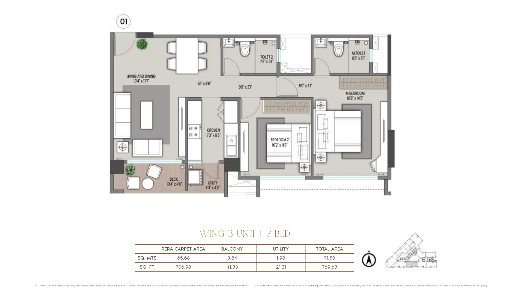 Nine Arcs, Santacruz East — floor plan 4