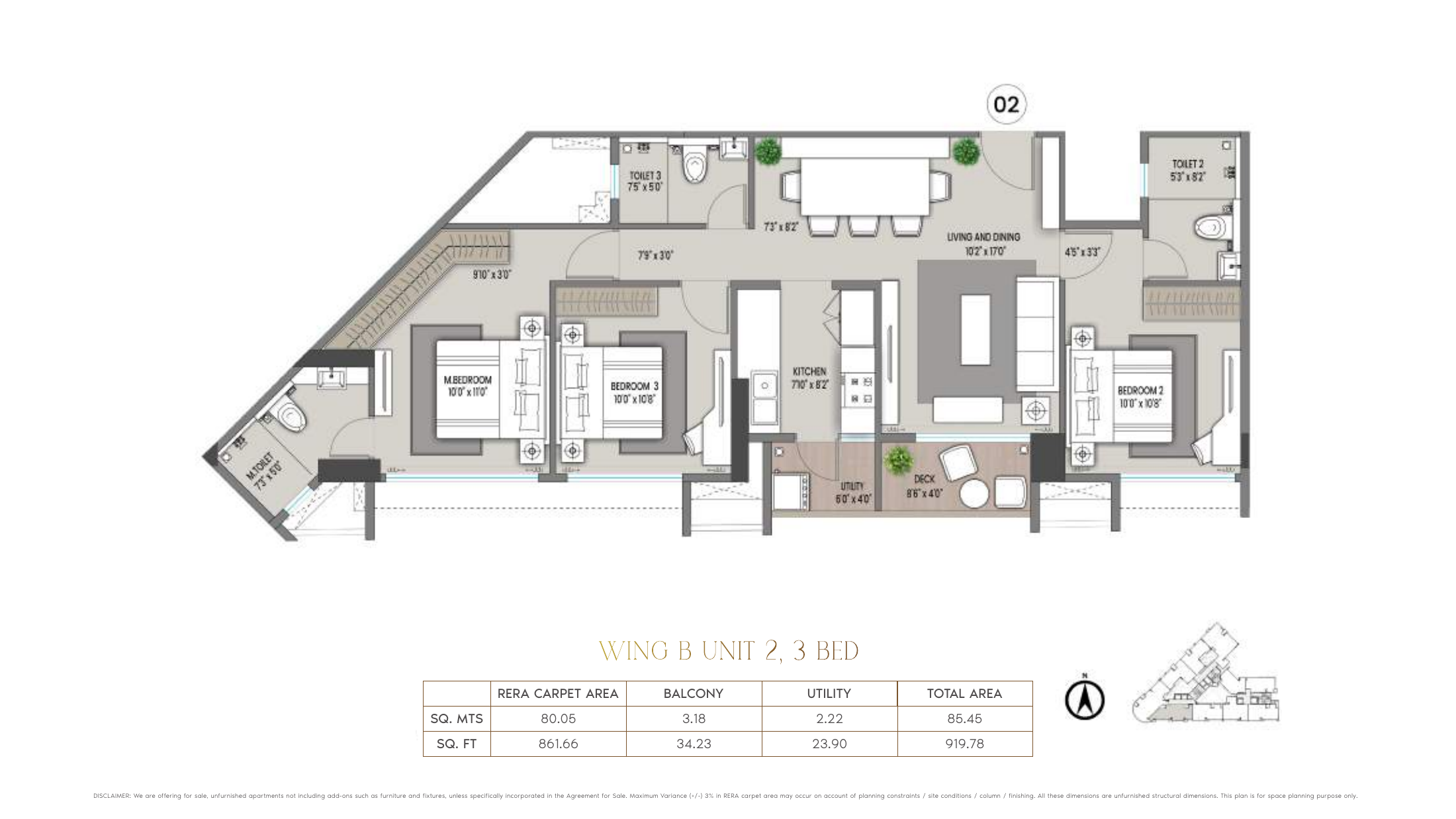 Nine Arcs, Santacruz East — floor plan 5