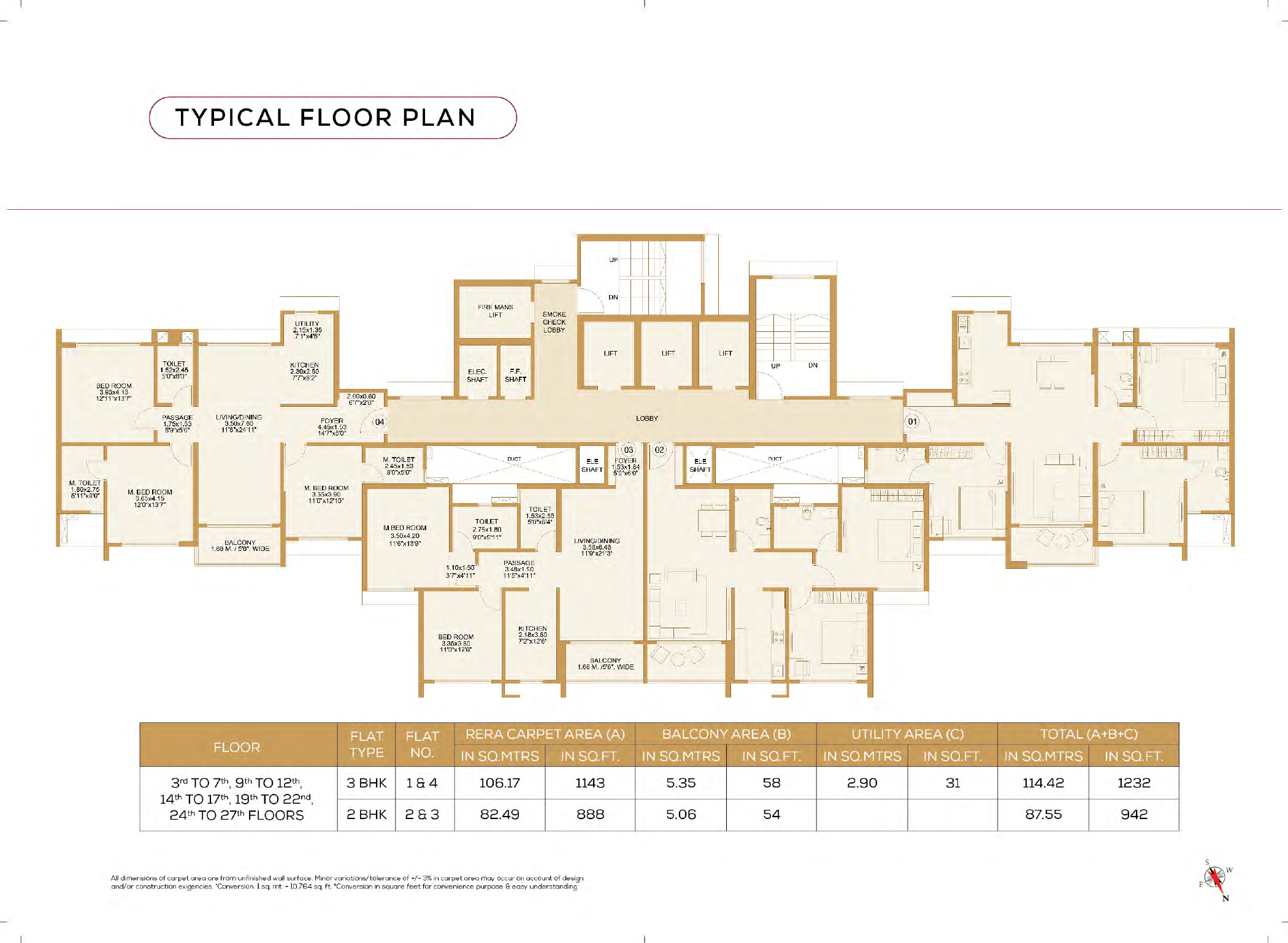 Dosti Primus, Balkum — floor plan 1