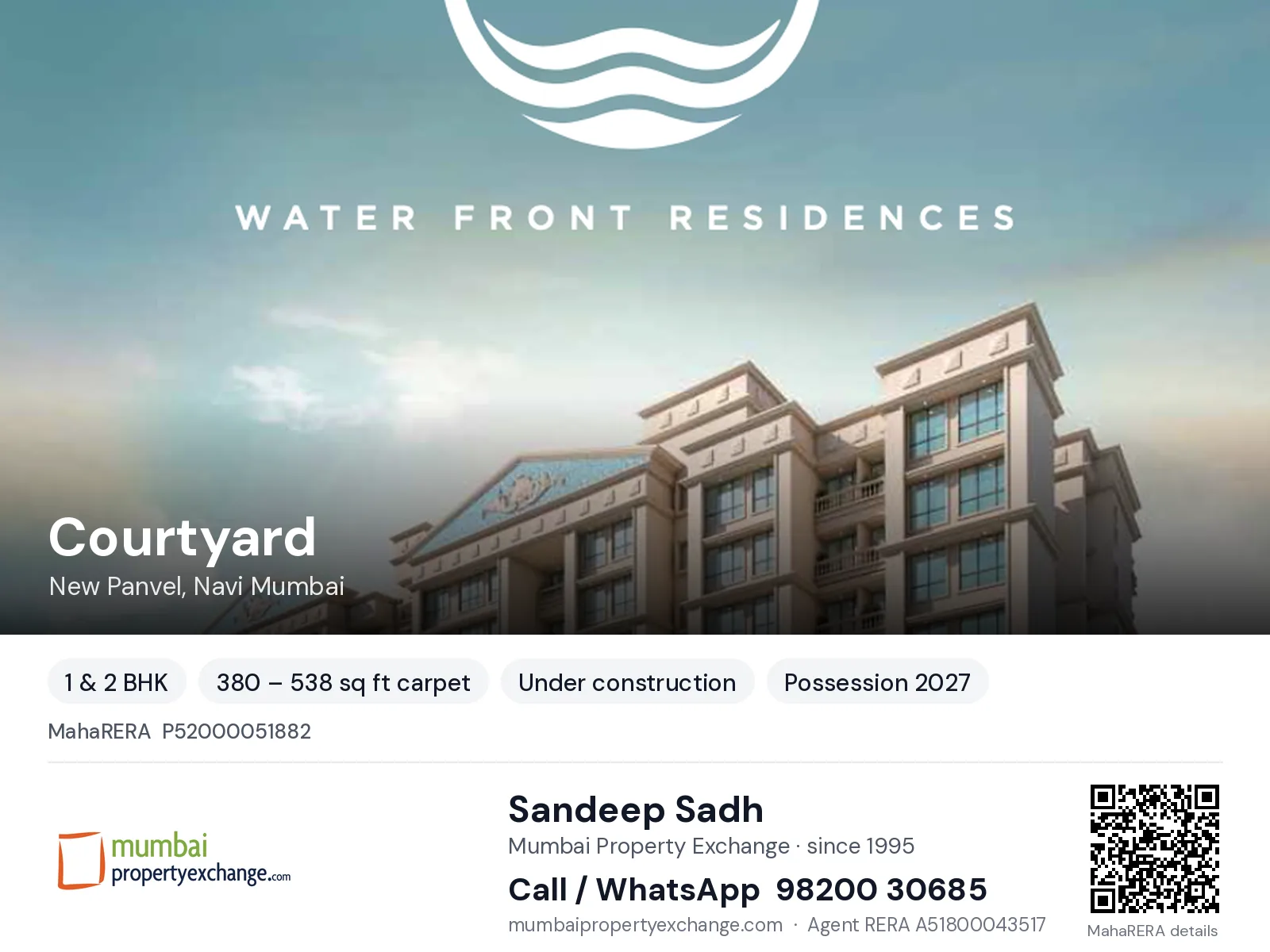 Courtyard by Lakhanis, New Panvel, Navi Mumbai — 1 & 2 BHK new project, possession 2027 | Mumbai Property Exchange, Sandeep Sadh 98200 30685