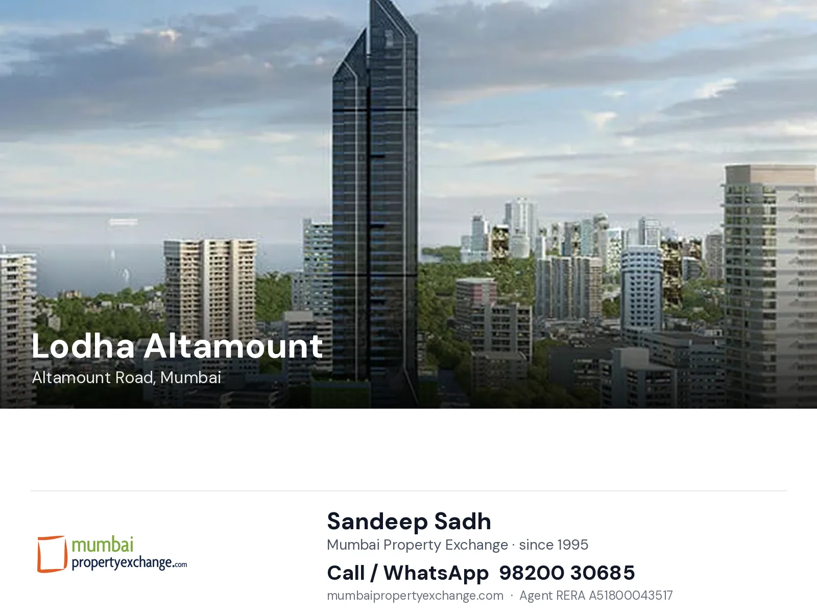 Lodha Altamount, Altamount Road, Mumbai — project | Mumbai Property Exchange, Sandeep Sadh 98200 30685