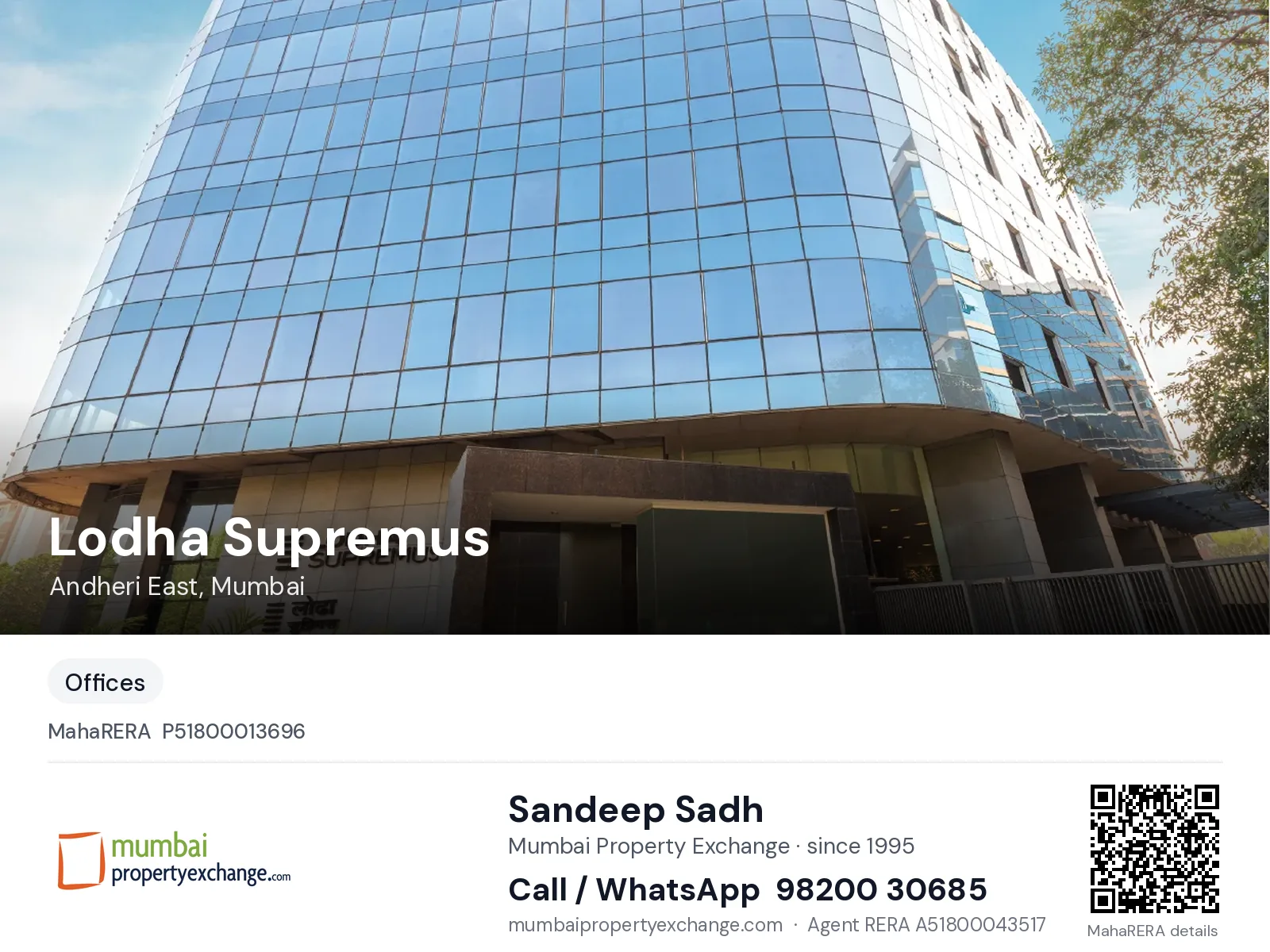 Lodha Supremus, Andheri East, Mumbai — project | Mumbai Property Exchange, Sandeep Sadh 98200 30685