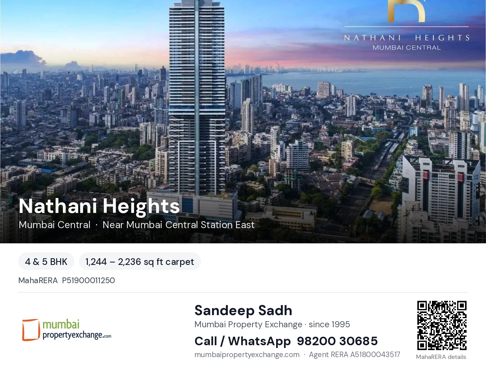 Nathani Heights, Mumbai Central — 4 & 5 BHK project | Mumbai Property Exchange, Sandeep Sadh 98200 30685
